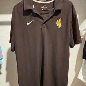 Wyoming Nike Brown Polo Shirt for Effortless Style
